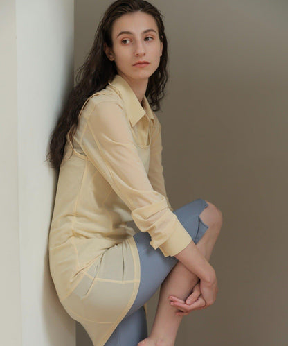 薄紗透視設計 TULLE SHEER SHIRT 襯衫