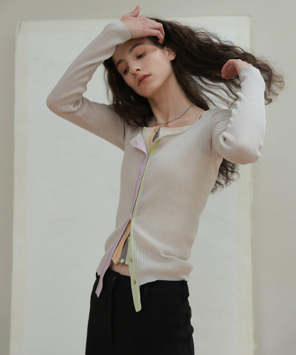 CINAMOD RIB KNIT 羅紋針織開衫