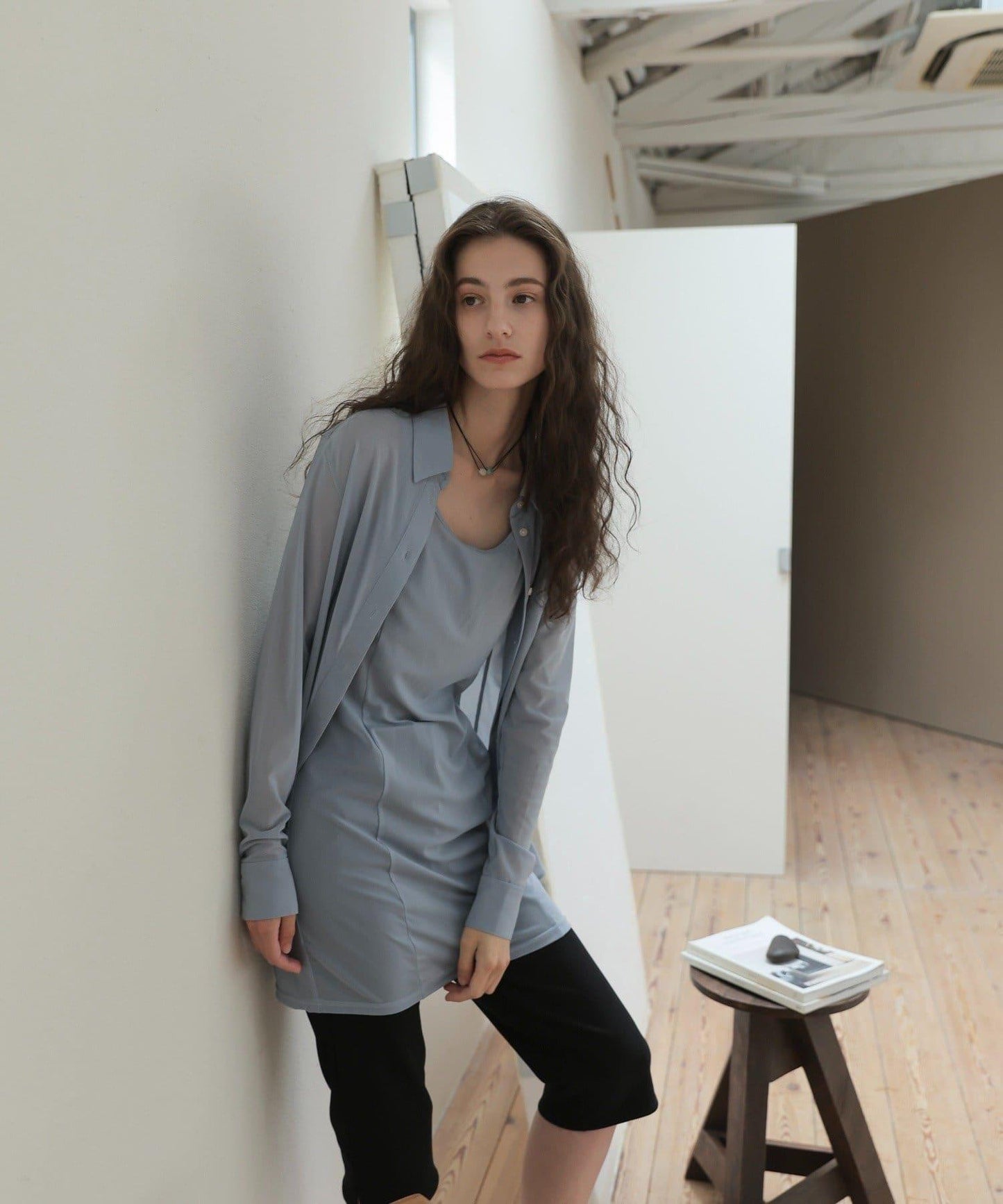 薄紗透視設計 TULLE SHEER SHIRT 襯衫