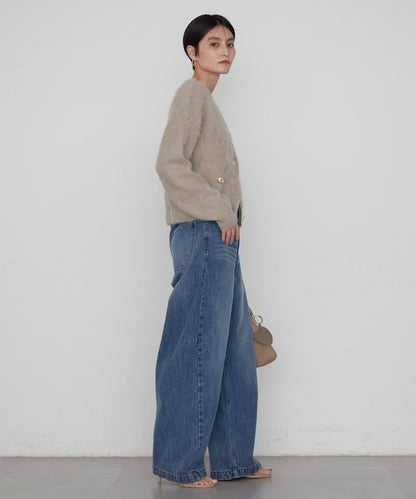 FUR 羊絨仿貂質感 開衫