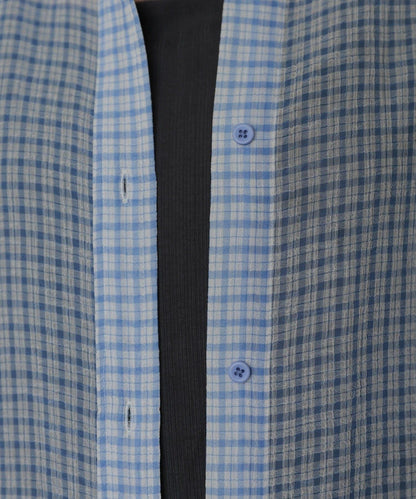 CINAMOD CHECK SHEER SHIRT 襯衫