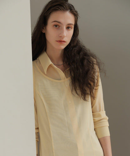 紗質透感連衣裙 CINAMOD TULLE SHEER ONE-PIECE