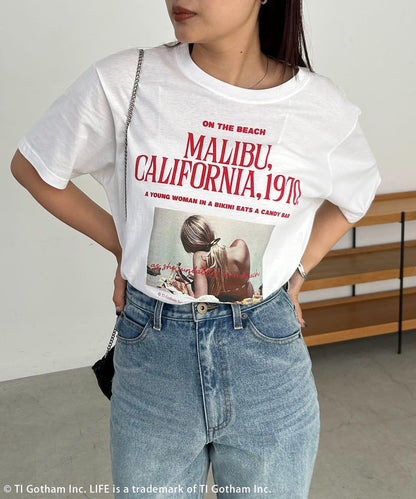 GOOD ROCK SPEED MALIBU PHOTO 圖案 T恤