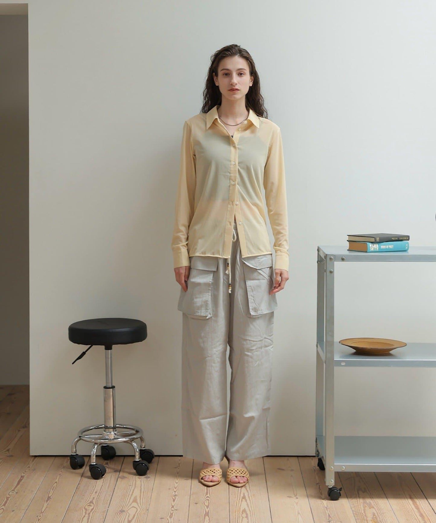 薄紗透視設計 TULLE SHEER SHIRT 襯衫