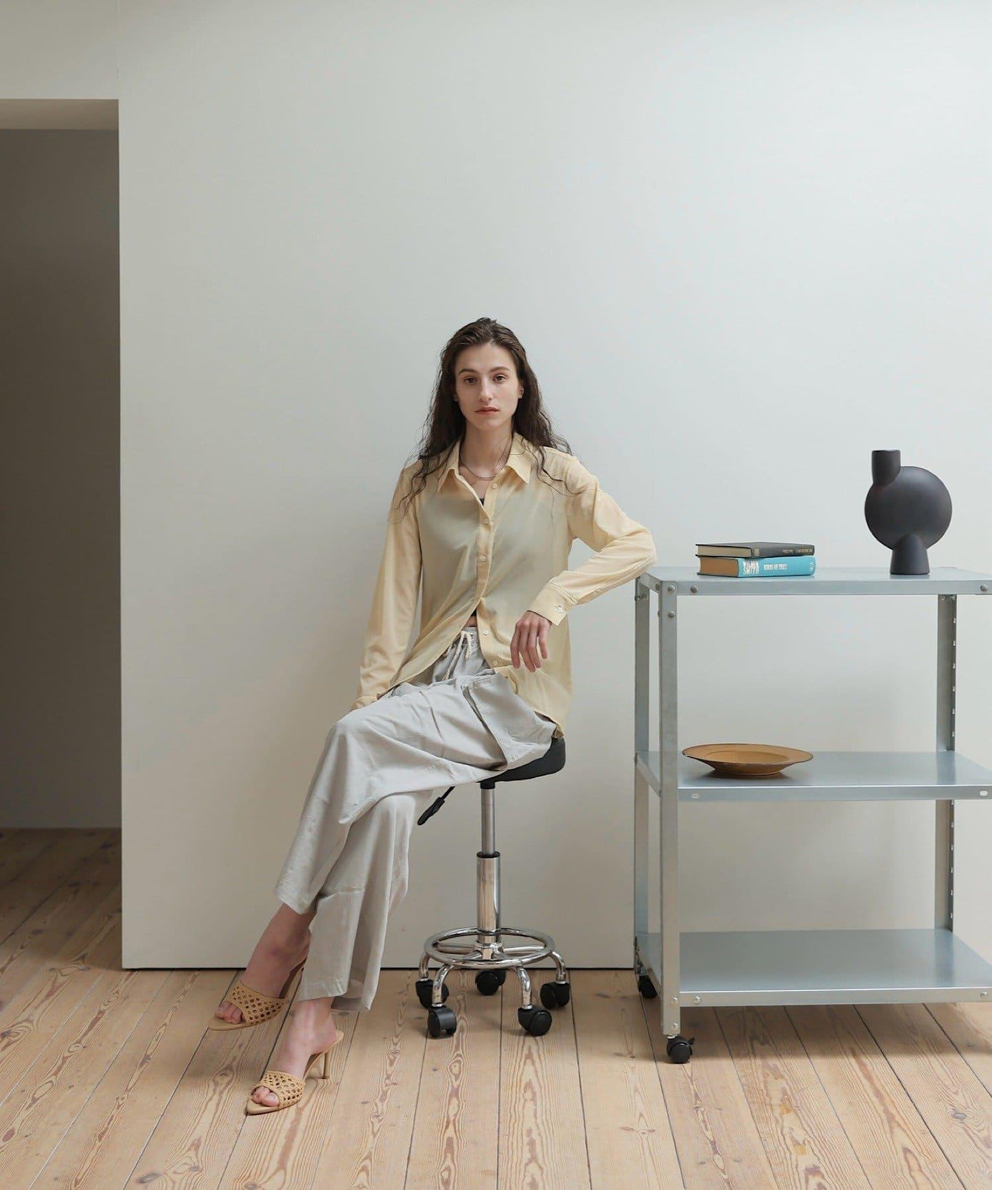 薄紗透視設計 TULLE SHEER SHIRT 襯衫