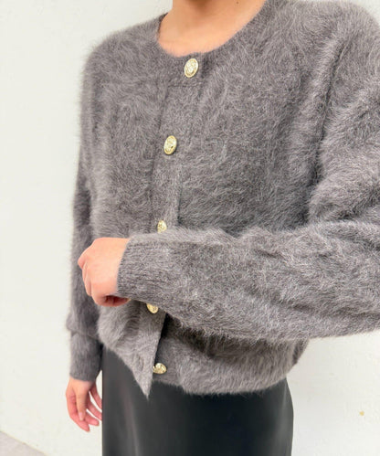 FUR 羊絨仿貂質感 開衫