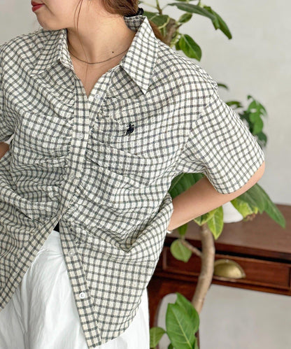 U.S. POLO ASSN. 褶皺設計短袖襯衫