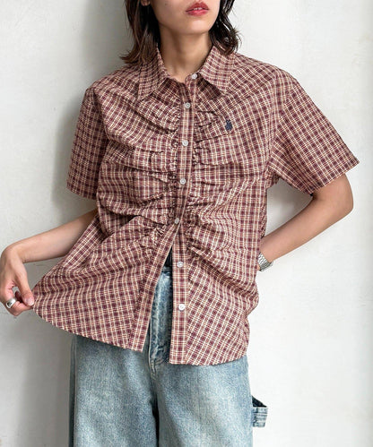 U.S. POLO ASSN. 褶皺設計短袖襯衫