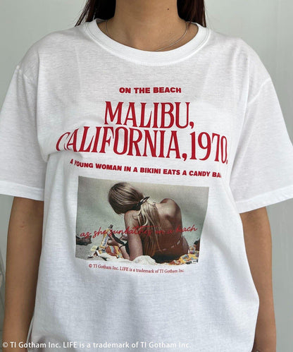 GOOD ROCK SPEED MALIBU PHOTO 圖案 T恤