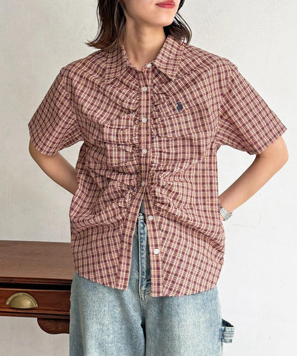 U.S. POLO ASSN. 褶皺設計短袖襯衫