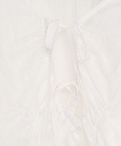 natural couture 褶皺蝴蝶結襯衫