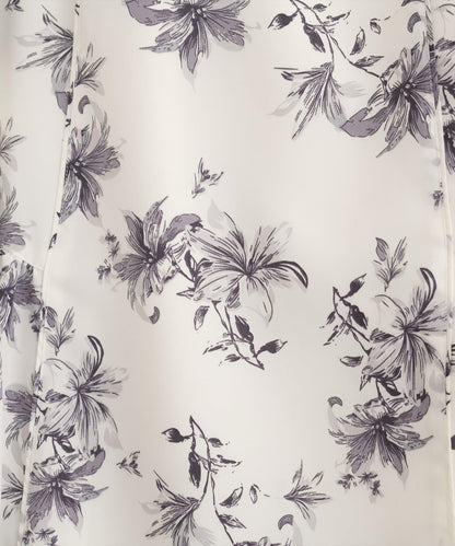 natural couture 花卉美人魚褶皺半身裙