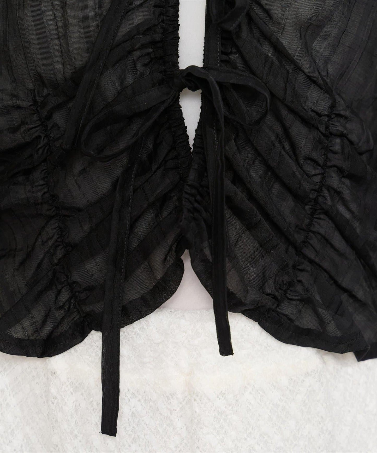 natural couture 褶皺蝴蝶結襯衫