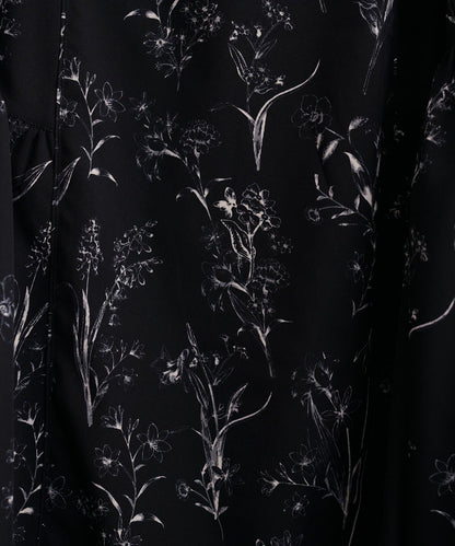 natural couture 花卉美人魚褶皺半身裙