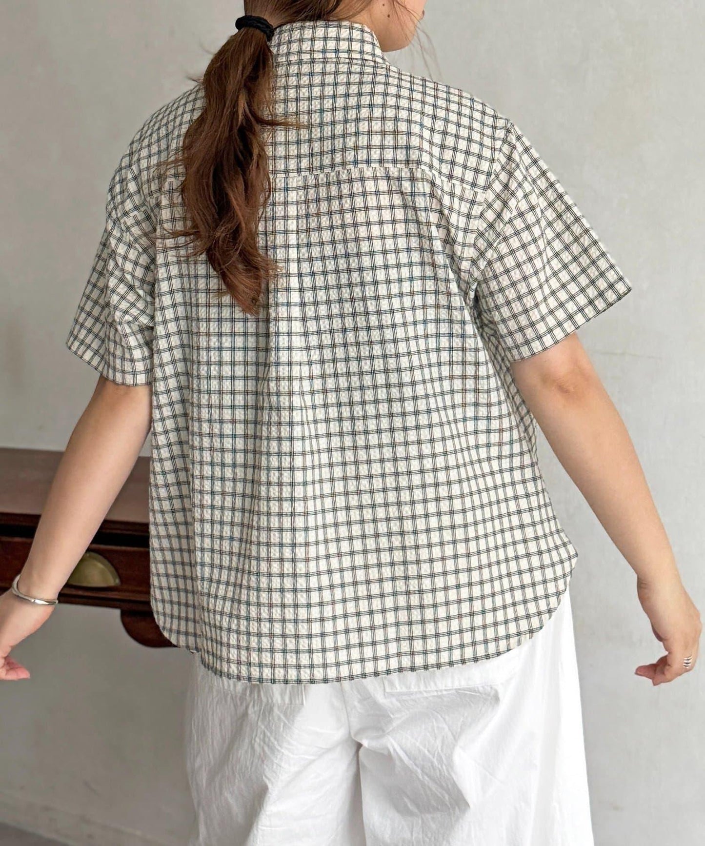 U.S. POLO ASSN. 褶皺設計短袖襯衫
