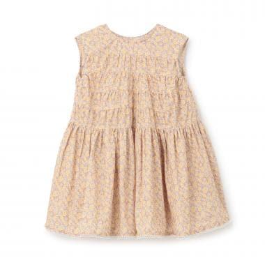 花卉圖案層疊連衣裙