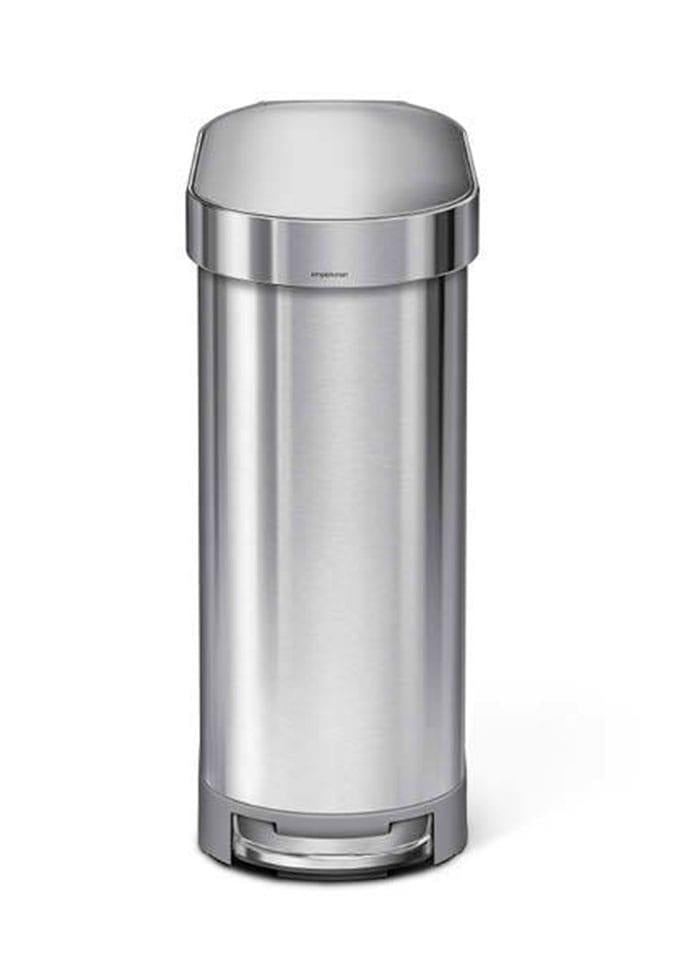 simplehuman Slim腳踏桶 45L 銀色