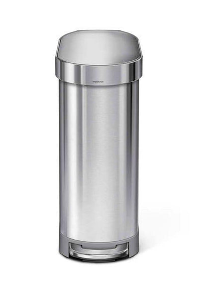 simplehuman Slim腳踏桶 45L 銀色
