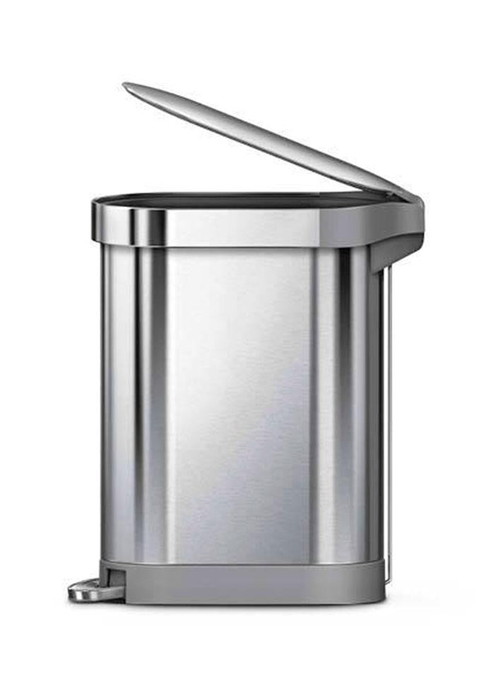 simplehuman Slim腳踏桶 45L 銀色