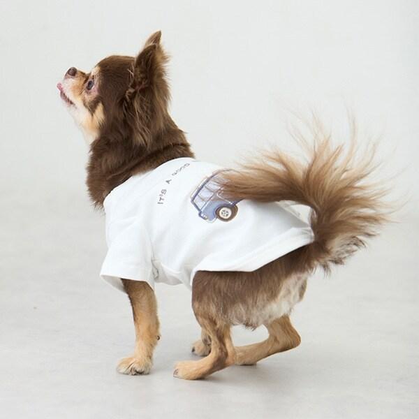 【リンク】【DOG】乗り物アップリケTシャツ