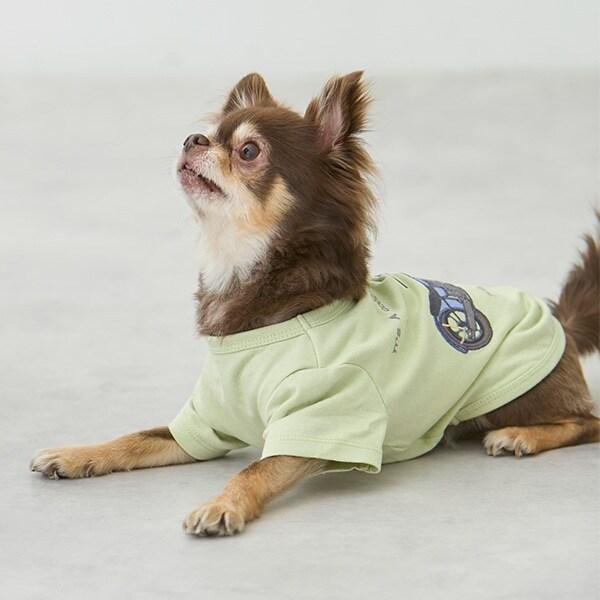 【リンク】【DOG】乗り物アップリケTシャツ