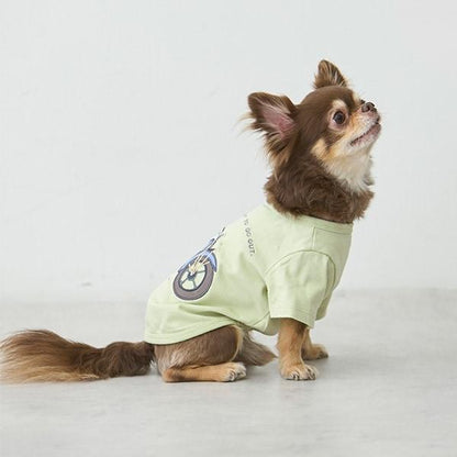 【リンク】【DOG】乗り物アップリケTシャツ