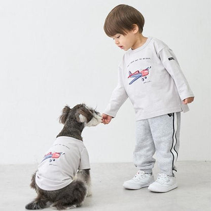 【リンク】【DOG】乗り物アップリケTシャツ