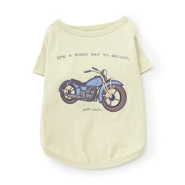 【リンク】【DOG】乗り物アップリケTシャツ