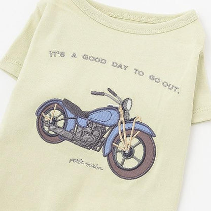 【リンク】【DOG】乗り物アップリケTシャツ