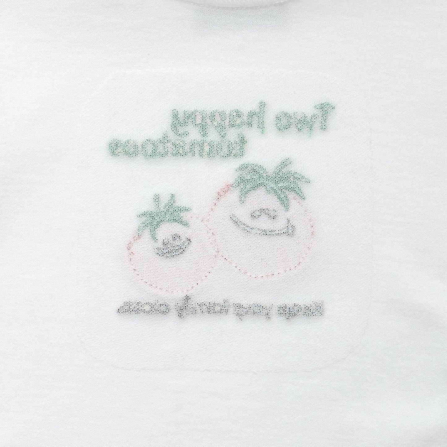 トマトアップリケ半袖Tシャツセットアップ