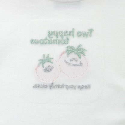 トマトアップリケ半袖Tシャツセットアップ