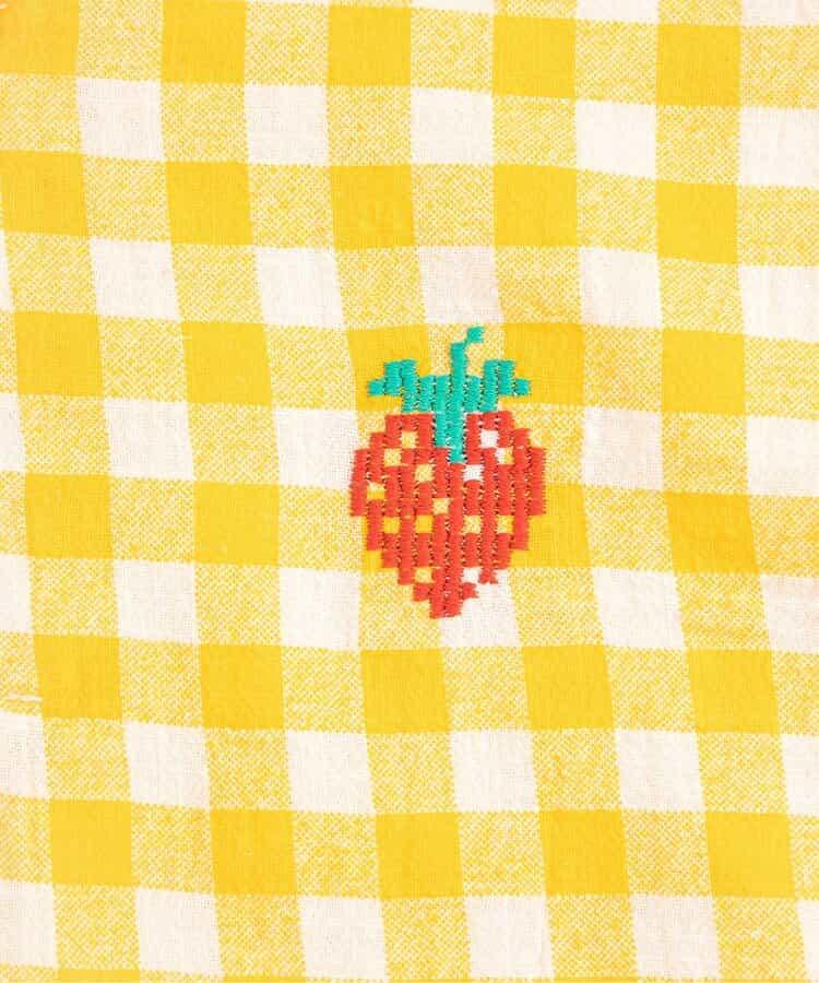 Pixel Strawberry 半袖ブラウス【ベビー】