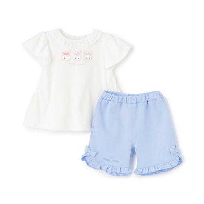 うさぎチュニック&ハーフパンツセット