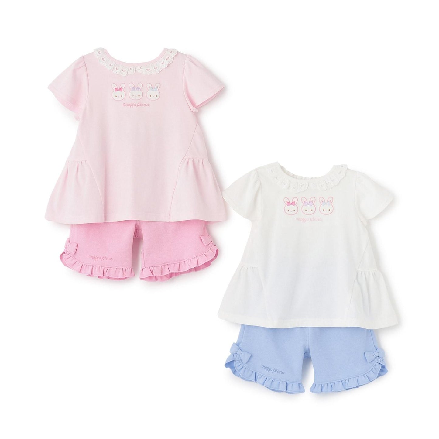 うさぎチュニック&ハーフパンツセット