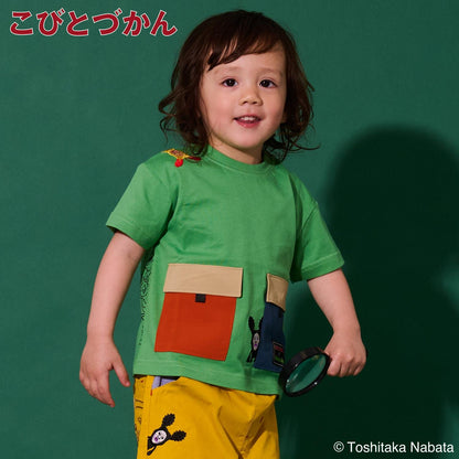 【こびとづかん】ポケット半袖Tシャツ【接触冷感・吸水速乾】
