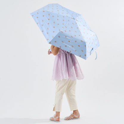 【UVカット99%以上】【軽量】【晴雨兼用】ひっかけられる持ち手の折りたたみ傘【子供服】【キッズ】【女の子】