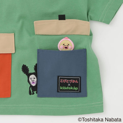 【こびとづかん】ポケット半袖Tシャツ【接触冷感・吸水速乾】