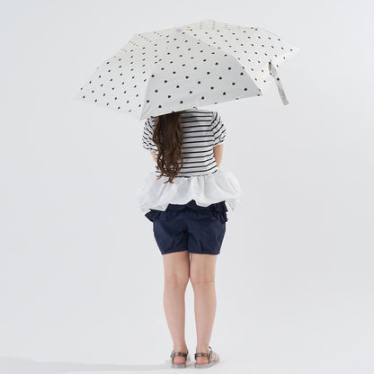 【UVカット99%以上】【軽量】【晴雨兼用】ひっかけられる持ち手の折りたたみ傘【子供服】【キッズ】【女の子】