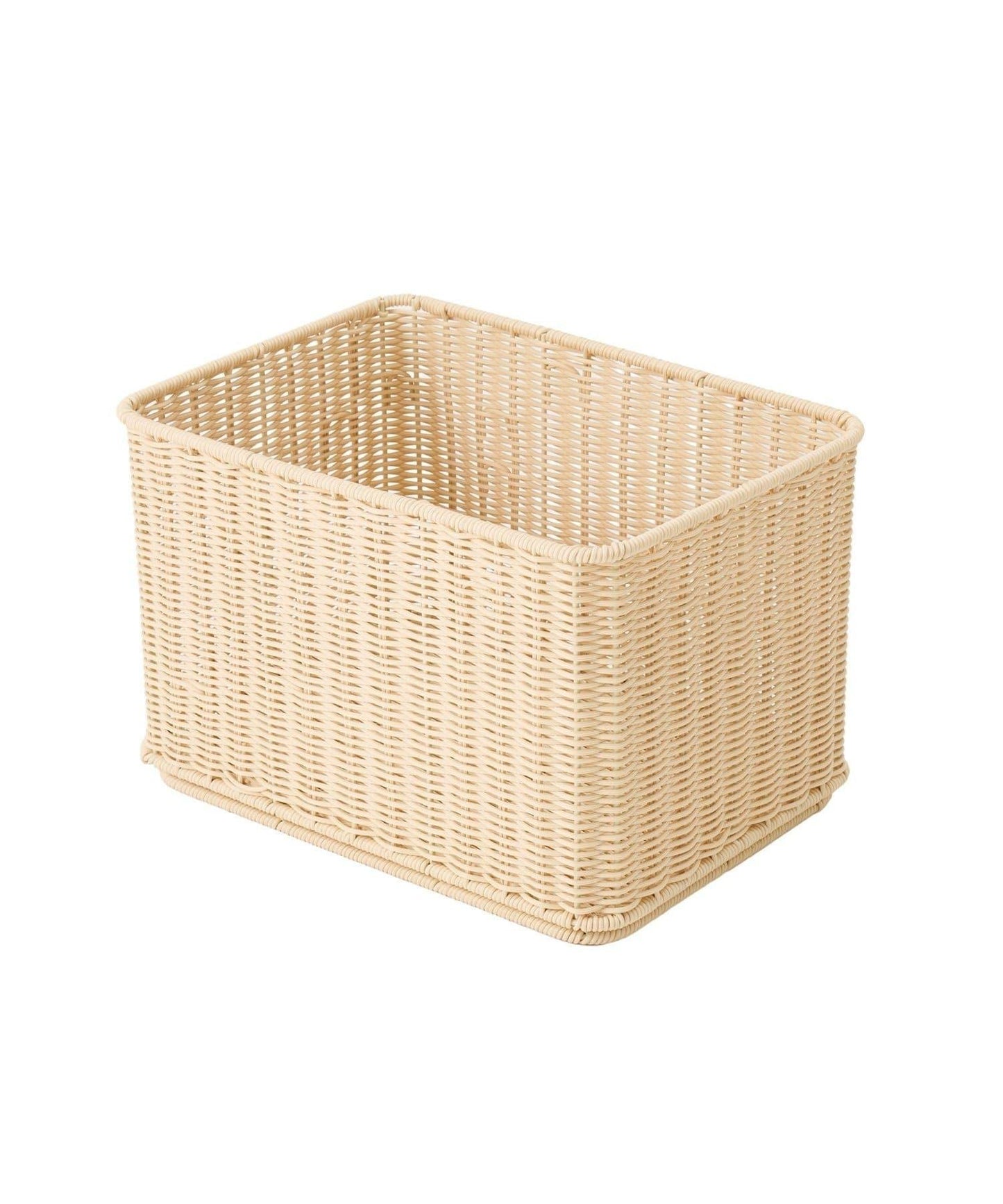 《洗える!/WEB限定再入荷》PPラタンスタッキングバスケット:L