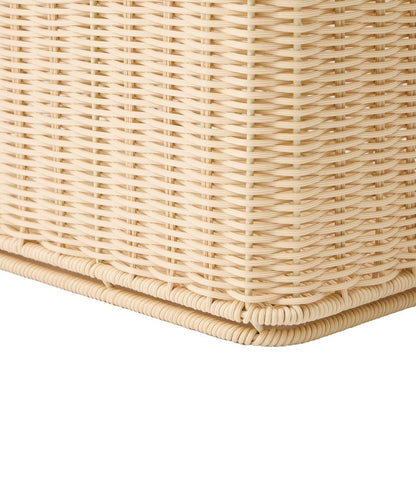 《洗える!/WEB限定再入荷》PPラタンスタッキングバスケット:L