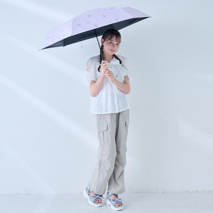 【UV100%】【遮光】【遮熱】【晴雨兼用】ベリエちゃん柄折りたたみ傘