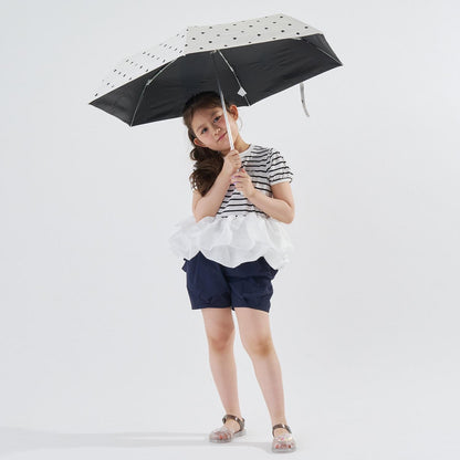 【UVカット99%以上】【軽量】【晴雨兼用】ひっかけられる持ち手の折りたたみ傘【子供服】【キッズ】【女の子】