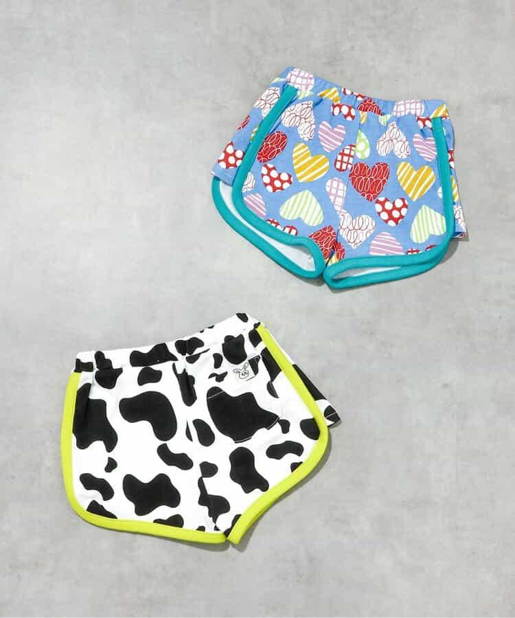 タイムセールBpop カットソー総柄パンツ  ショート丈