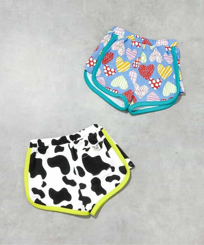 タイムセールBpop カットソー総柄パンツ  ショート丈