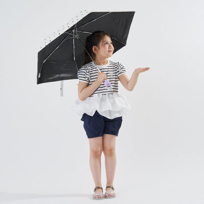 【UVカット99%以上】【軽量】【晴雨兼用】ひっかけられる持ち手の折りたたみ傘【子供服】【キッズ】【女の子】