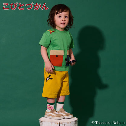 【こびとづかん】ポケット半袖Tシャツ【接触冷感・吸水速乾】