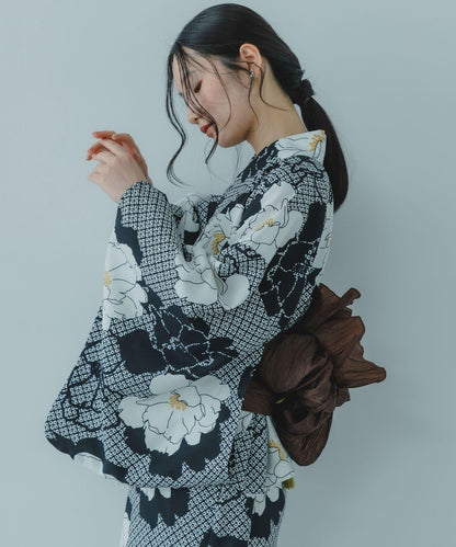 『WEB/一部店舗限定』『接触冷感/速乾』ワンピース浴衣4点セットA