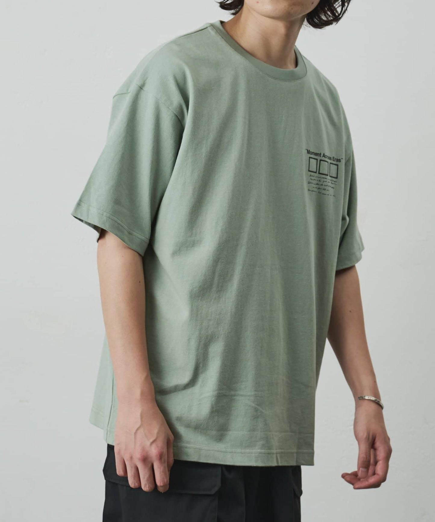 フォトコラージュバックプリントTシャツ