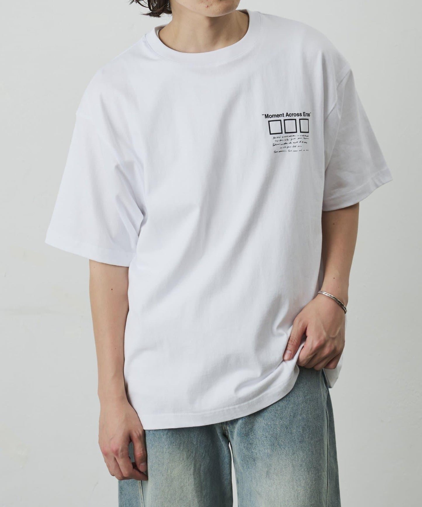 フォトコラージュバックプリントTシャツ