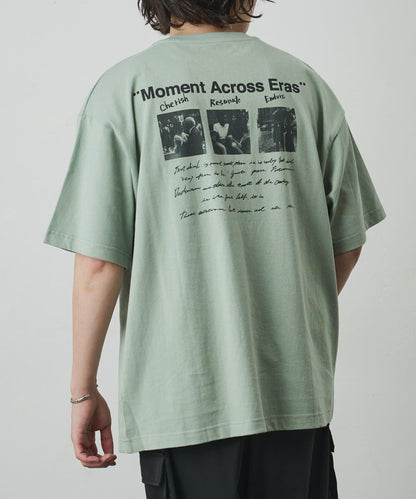 フォトコラージュバックプリントTシャツ